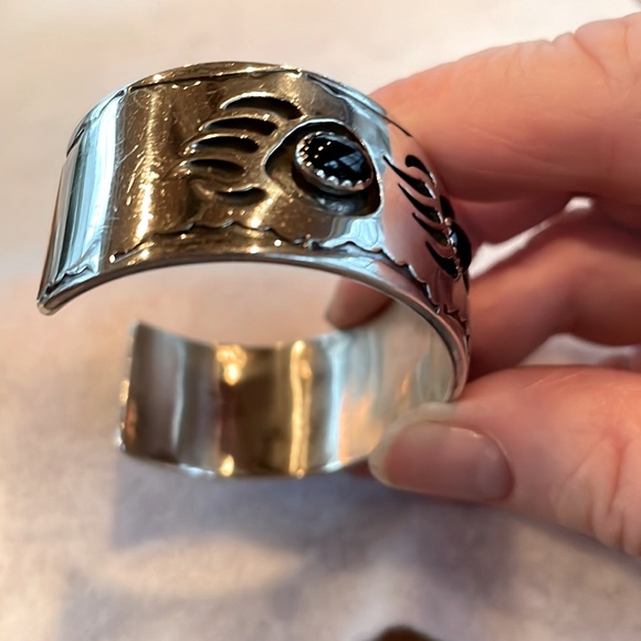 Bear Claw Sterling Cuff Bracelet - Picture 2 of 2